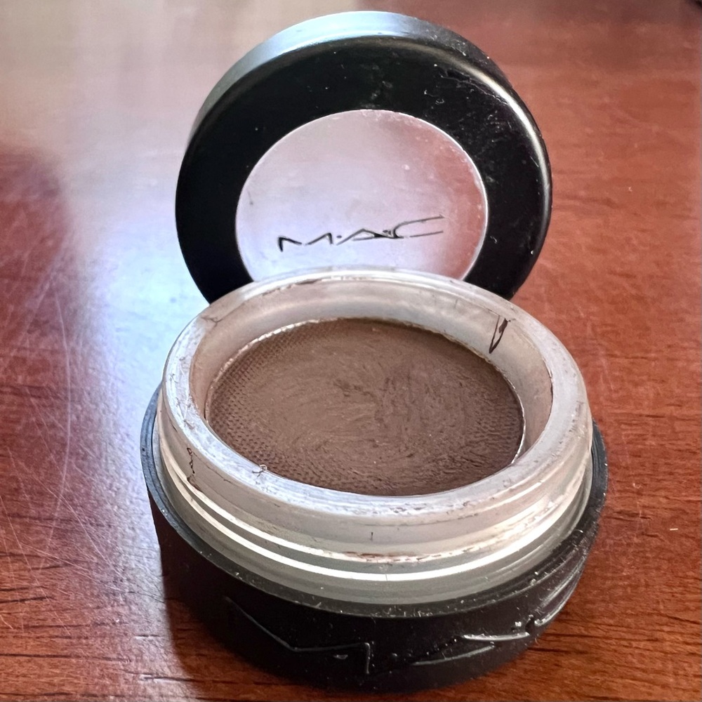 Vintage 90s MAC Cosmetics BRUN Eyeshadow Screw Top Packaging